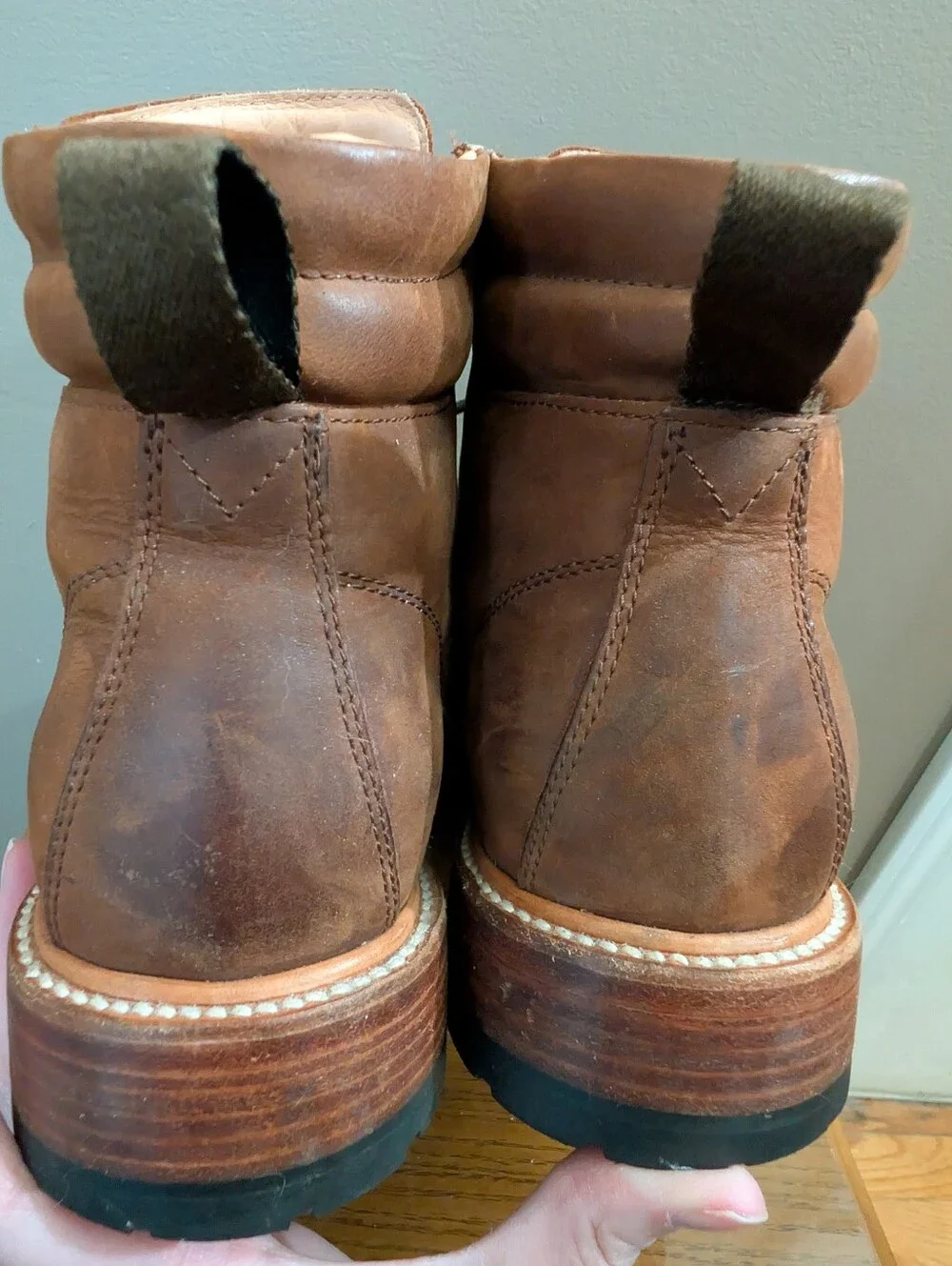 Wilcox Boots Shiloh Rust Brown Leather  Work Lace  Men's Size 10